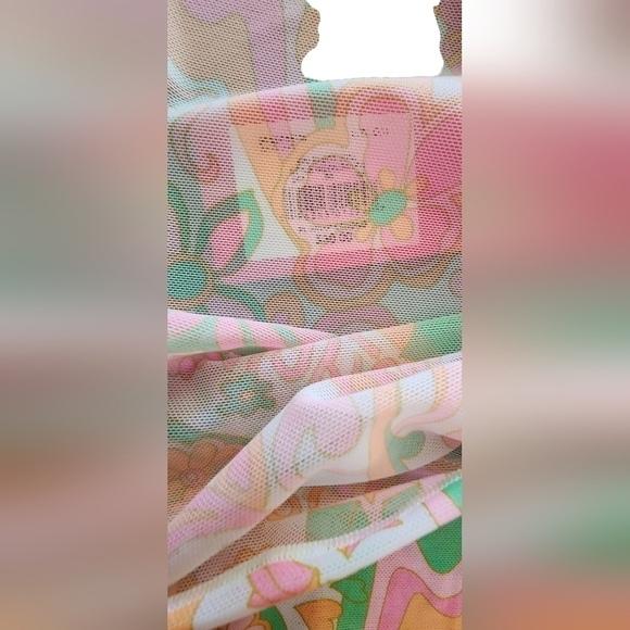 Juniors Ninty-Nine° Wrap Sarong Swim Cover-up Women's One Size Pink orange NWT - Picture 6 of 7